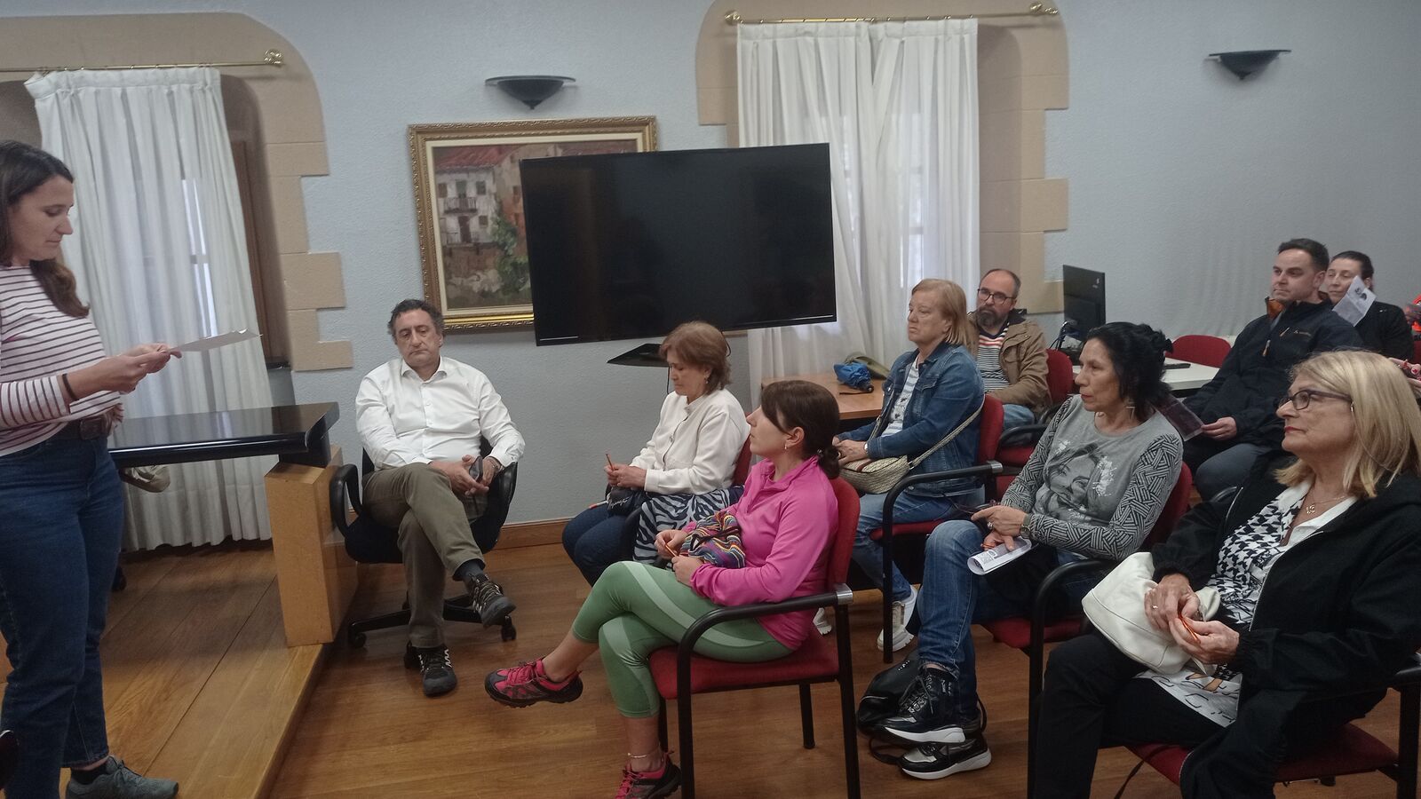 Sesión de contextualización del proceso participativo en sala